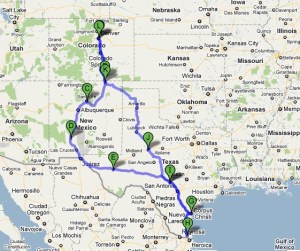 Texas2010Route