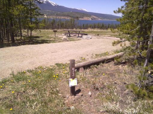 Site #53, Prospector Campground