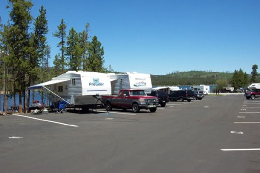 Pine Cove 'parking lot' Camping