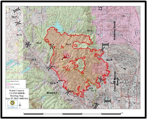 Waldo Fire, June 27th Waldo Fire, June 27th