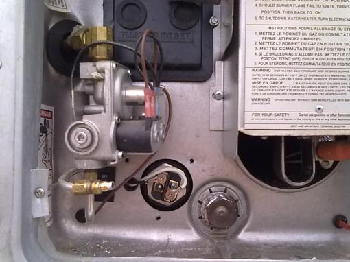 Gas Pipe and Cover Removed