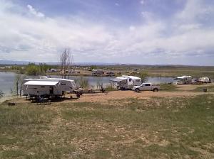 Tongue River Resevoir, Sand Point campsites