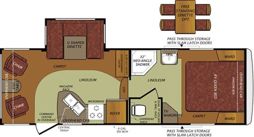 Wildcat 241RLX Floorplan
