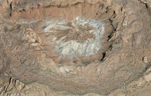 Upheaval Dome from Google Earth