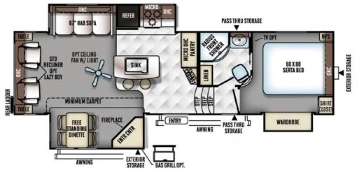 Rockwood 8289WS Floorplan