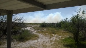 Bottomless Lakes State Park fire